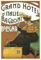 Free download Poster Alberghi di Bologna Vintage free photo or picture to be edited with GIMP online image editor