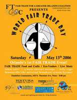 Free download Poster for World Fair Trade Day 06, Orlando, FL free photo or picture to be edited with GIMP online image editor