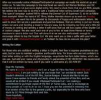 Free download Post with information about one of the actions of the #ReleaseTheSnyderCut movement free photo or picture to be edited with GIMP online image editor