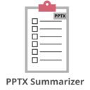 Presentation Summarizer  screen for extension Chrome web store in OffiDocs Chromium
