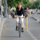 Pretty girl on a bicycle  screen for extension Chrome web store in OffiDocs Chromium
