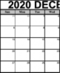 Téléchargement gratuit du modèle de calendrier imprimable de décembre 2020 Microsoft Word, Excel ou Powerpoint gratuit à éditer avec LibreOffice en ligne ou OpenOffice Desktop en ligne