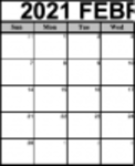 Gratis download Afdrukbare kalender februari 2021 Microsoft Word-, Excel- of Powerpoint-sjabloon gratis te bewerken met LibreOffice online of OpenOffice Desktop online