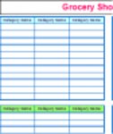 Free download Printable Grocery List and Shopping List Template DOC, XLS or PPT template free to be edited with LibreOffice online or OpenOffice Desktop online