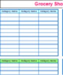 Libreng download na Printable Grocery List at Shopping List Template DOC, XLS o PPT template na libreng i-edit gamit ang LibreOffice online o OpenOffice Desktop online