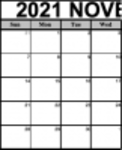 Free download Printable November 2021 Calendar Microsoft Word, Excel or Powerpoint template free to be edited with LibreOffice online or OpenOffice Desktop online