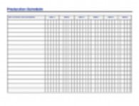 Free download production schedule template 3 DOC, XLS or PPT template free to be edited with LibreOffice online or OpenOffice Desktop online