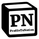 ProfileToNotion  screen for extension Chrome web store in OffiDocs Chromium