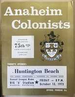 Free download PROGRAM 1972 Huntington Beach vs Anaheim Homecoming free photo or picture to be edited with GIMP online image editor