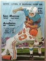 Free download PROGRAM 1972 San Marcos vs Anaheim CIF AAAA Quarter Final free photo or picture to be edited with GIMP online image editor