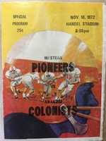 Free download PROGRAM 1972 Western vs Anaheim Regular Season free photo or picture to be edited with GIMP online image editor