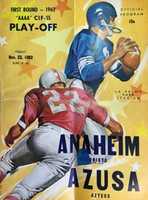 Free download PROGRAM COVERS 1962 1963 Anaheim Football free photo or picture to be edited with GIMP online image editor