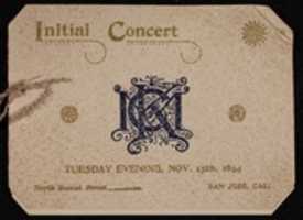 Free download Program for the King Conservatory of Music Initial Concert (November 13, 1894) free photo or picture to be edited with GIMP online image editor