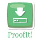 ProofIt!  screen for extension Chrome web store in OffiDocs Chromium