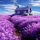Purple flower house wallpaper  screen for extension Chrome web store in OffiDocs Chromium