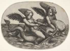 Free download Putti and Dolphins free photo or picture to be edited with GIMP online image editor