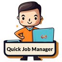 QuickJobManager  screen for extension Chrome web store in OffiDocs Chromium