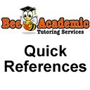 Quick References by Bee Academic Tutoring  screen for extension Chrome web store in OffiDocs Chromium