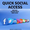 Quick Social Access  screen for extension Chrome web store in OffiDocs Chromium