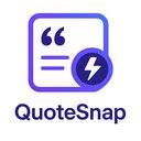 QuoteSnap  screen for extension Chrome web store in OffiDocs Chromium