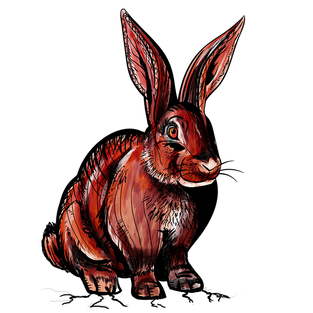 जीआईएमपी ऑनलाइन छवि संपादक के साथ संपादित करने के लिए मुफ्त डाउनलोड खरगोश जंगली लाल मुक्त चित्रण