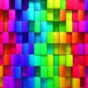 Rainbow 3D Blocks  screen for extension Chrome web store in OffiDocs Chromium