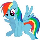 Rainbow Dash V.2  screen for extension Chrome web store in OffiDocs Chromium