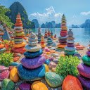 Rainbow stones  screen for extension Chrome web store in OffiDocs Chromium