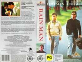 Descărcare gratuită Rain Man ( Barry Levinson, 1988) Fotografie sau imagine gratuită de copertă VHS din Noua Zeelandă pentru a fi editată cu editorul de imagini online GIMP