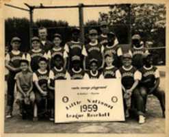 Free download Rancho Cienega Playground Little League Baseball, 1959 free photo or picture to be edited with GIMP online image editor