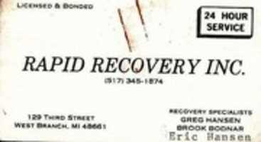 Free download RAPID RECOVERY 129 S 3RD ST WEST BRANCH MI 48661 free photo or picture to be edited with GIMP online image editor