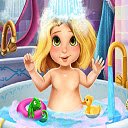 OffiDocs Chromium'da Chrome web mağazası uzantısı için Rapunzel Baby Bath ekranı