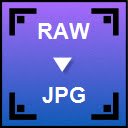 RAW to JPG Converter  screen for extension Chrome web store in OffiDocs Chromium