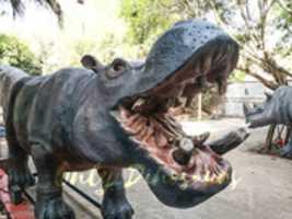 Free download Realistic Animatronic Hippo For Museum free photo or picture to be edited with GIMP online image editor