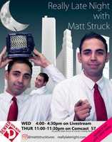 Free download Really Late Night with Matt Struck Poster free photo or picture to be edited with GIMP online image editor