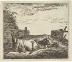 Free download Recumbent Goats, from Different Animals free photo or picture to be edited with GIMP online image editor