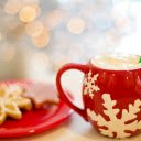 Red and White Ceramic Mug Near Plate  screen for extension Chrome web store in OffiDocs Chromium