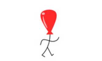 Free download Red Balloon Person free photo or picture to be edited with GIMP online image editor