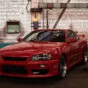 Red Car Parked in a Garage  screen for extension Chrome web store in OffiDocs Chromium