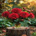 Red chrysanthemum wallpaper  screen for extension Chrome web store in OffiDocs Chromium