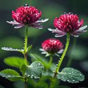 Red clover wallpaper  screen for extension Chrome web store in OffiDocs Chromium