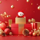 Red gift boxes  screen for extension Chrome web store in OffiDocs Chromium