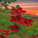 Red Hibiscus Wallpaper  screen for extension Chrome web store in OffiDocs Chromium