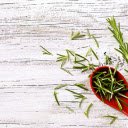 Red spoon and leaves  screen for extension Chrome web store in OffiDocs Chromium