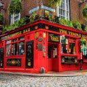 Red Temple Bar at the Corner Theme  screen for extension Chrome web store in OffiDocs Chromium