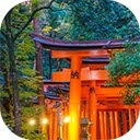 red torii gate fushimi inari shrine temple kyoto japan  screen for extension Chrome web store in OffiDocs Chromium