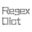 Écran RegexDict pour l'extension Chrome Web Store dans OffiDocs Chromium