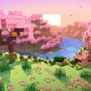 Relaxing Cherry Grove Minecraft (Live Wallpaper)  screen for extension Chrome web store in OffiDocs Chromium