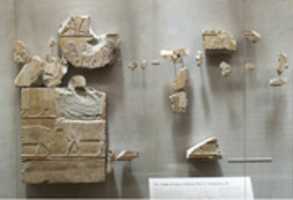 Free download Relief fragments from the tomb of Neferu showing richly adorned attendants moving right to left free photo or picture to be edited with GIMP online image editor