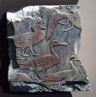 Free download Relief Fragment Showing Waterfowl in a Clapnet free photo or picture to be edited with GIMP online image editor